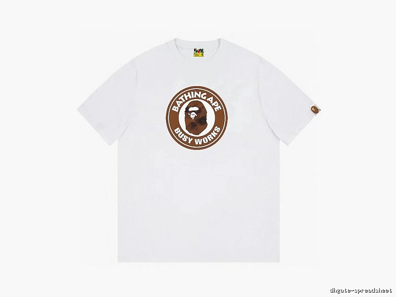Bape Ape Head white short-sleeved shirt