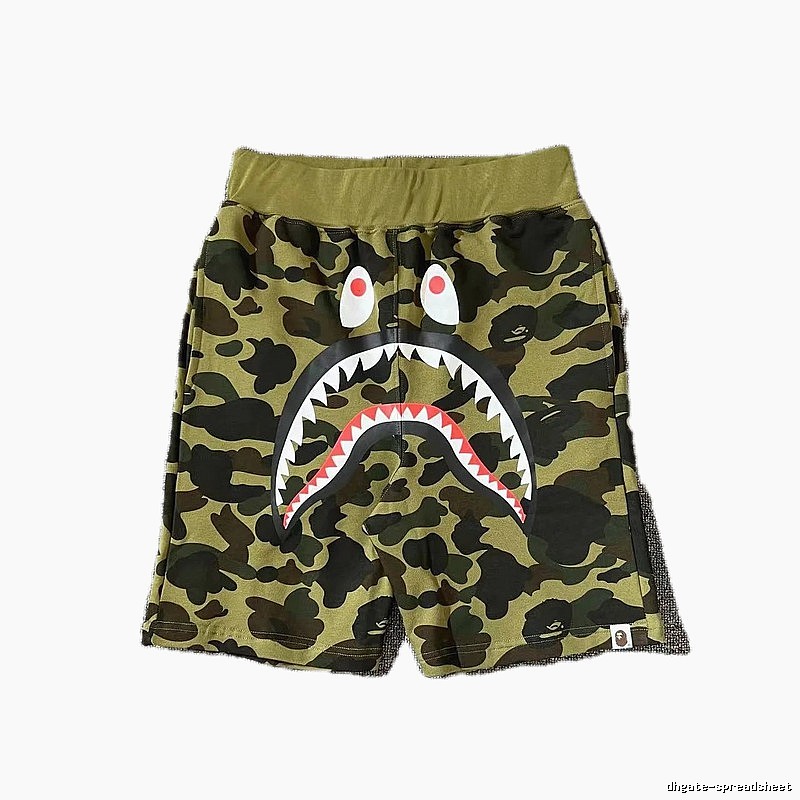Bape camouflage shark-style shorts