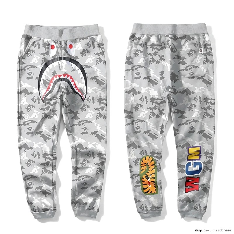 Bape Camouflage Shark Sweatpants