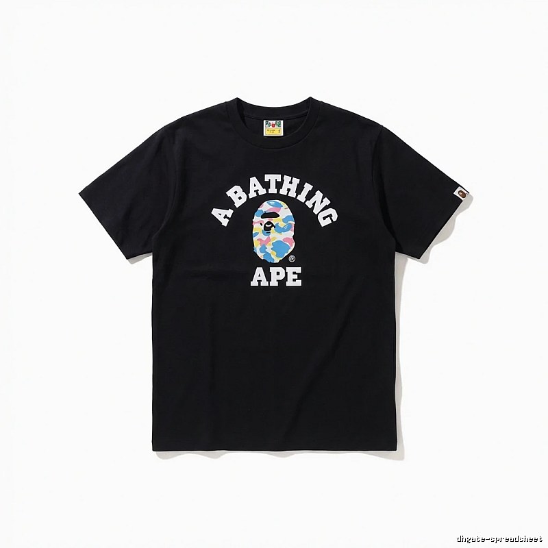Bape camouflage style black T-shirt