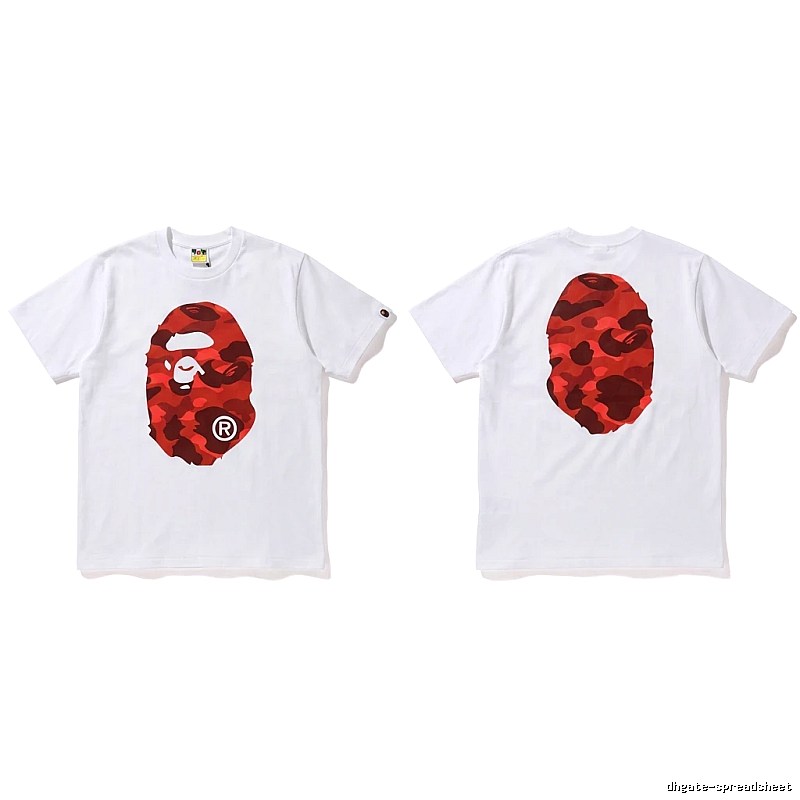 Bape camouflage style white T-shirt