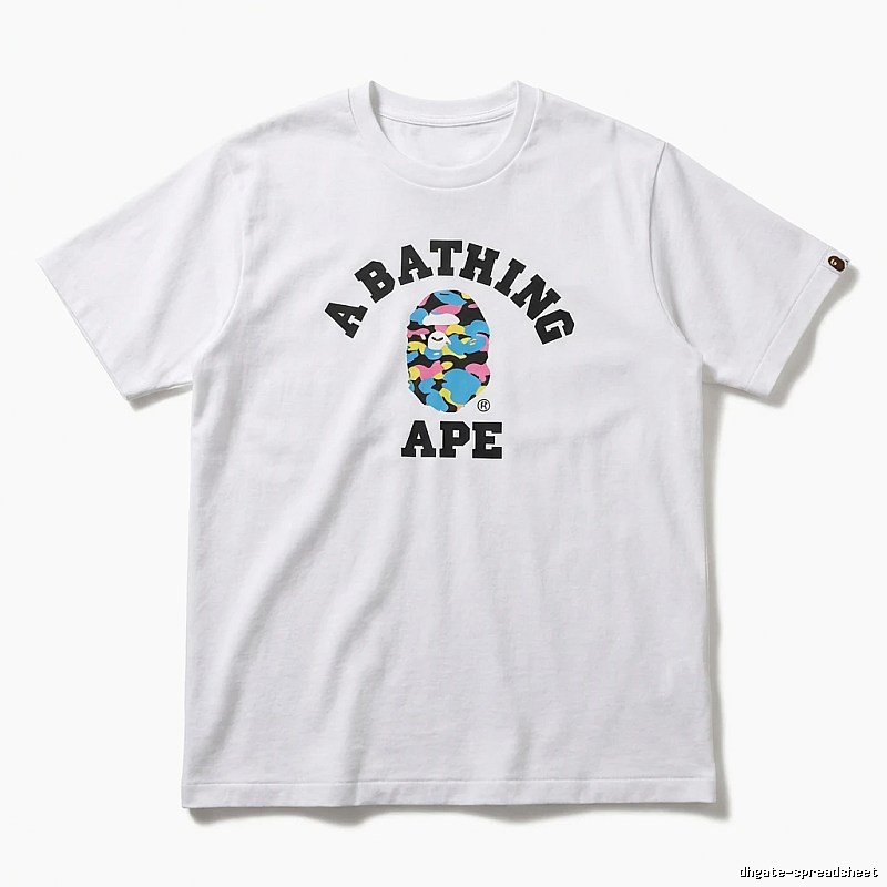 Bape camouflage style white T-shirt