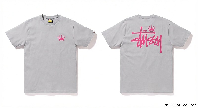 Bape Crown Print Trendy and Cool Short-sleeved Shirt