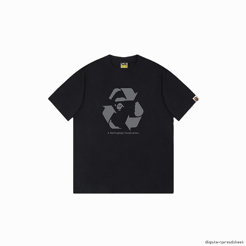 Bape Recycling Series Black Short Sleeve
