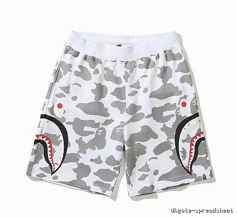 Bape Shark Camouflage Shorts