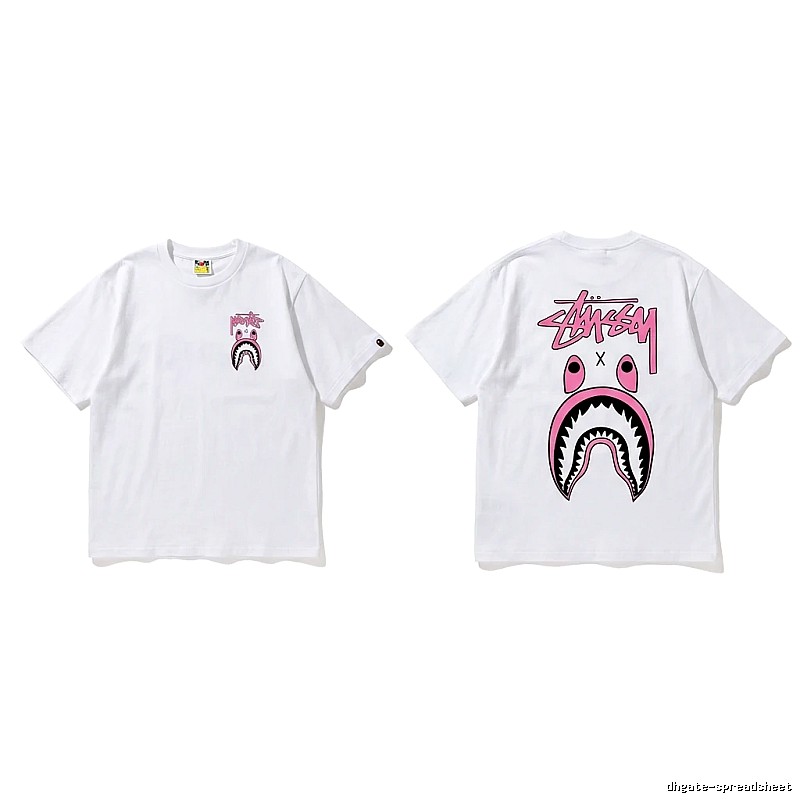 Bape Shark Co-branded White T-shirt