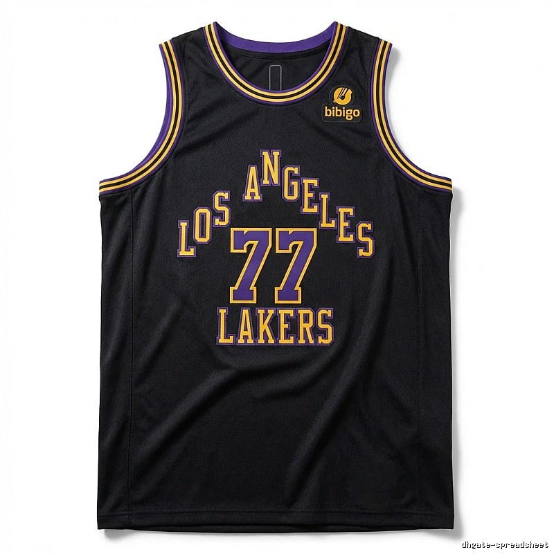 Bibigo No. 77 Lakers black vest.