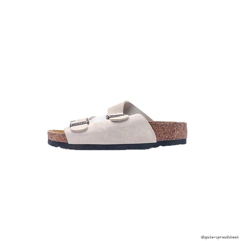 Birkenstock Double Buckle Casual Off-White Slide Sandals