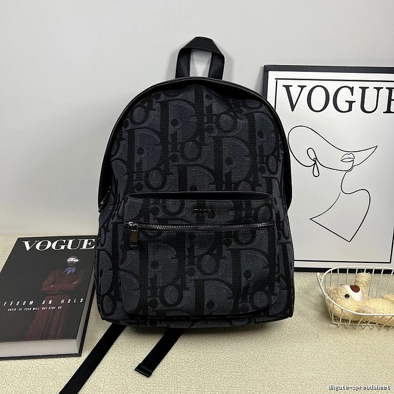 Black Dior Monogram Backpack Dior Backpack for Streetwear Looks