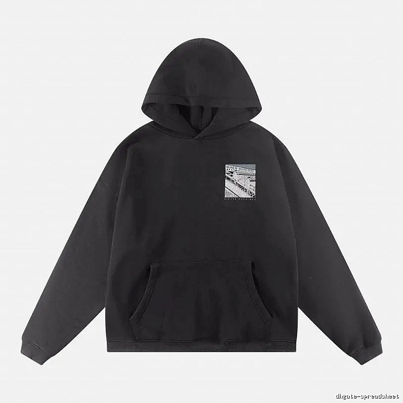 Bold Print Direction Graphic Zip Hoodie Commuter Look