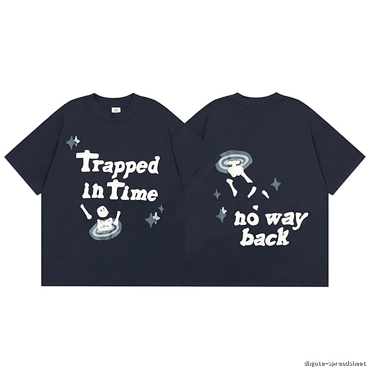 Broken Hearts Raised-Print Graphic Navy Style Bpi03 Graphic T-Shirt Casual Layering
