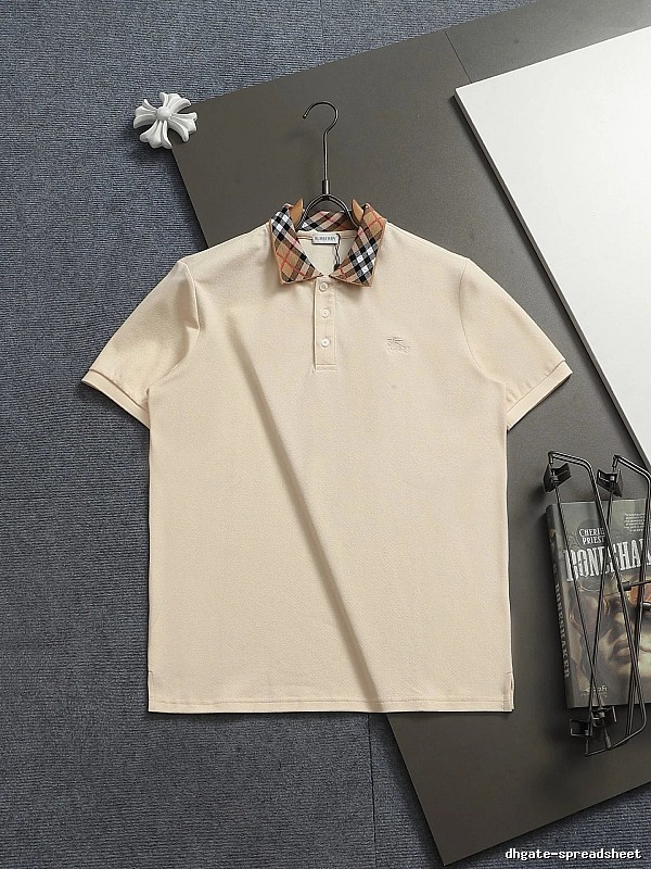Burberry checkered British style short-sleeve