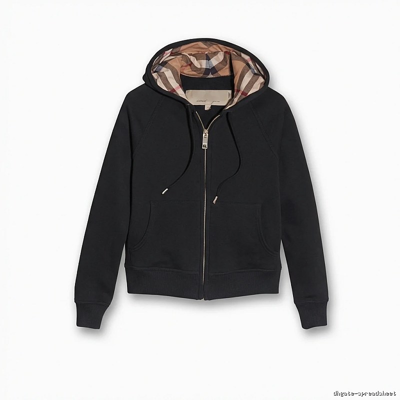 Burberry checkered hooded black sweatshirt