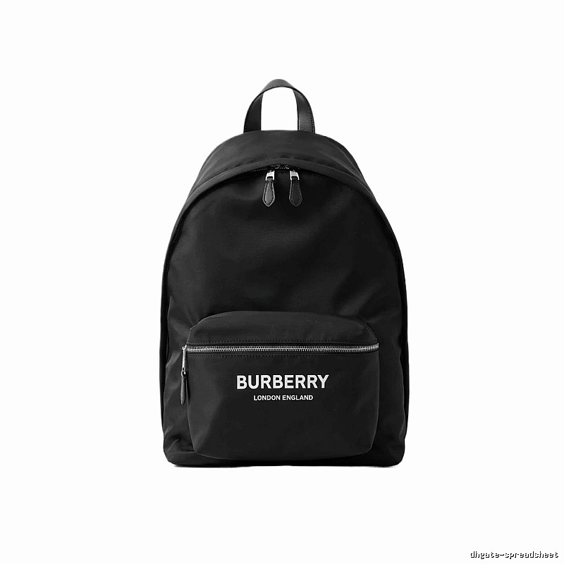 Burberry minimalist style black backpack