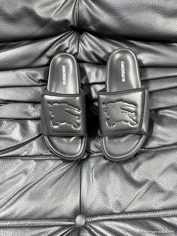 Burberry Warhorse Embossed Minimalist Black Slides