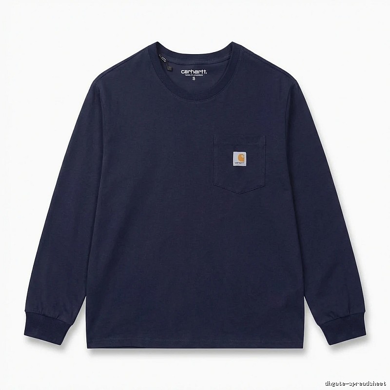 Carhartt basic simple navy long-sleeve