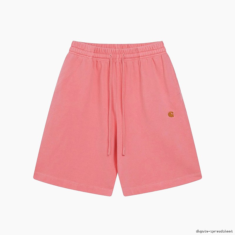 Carhartt WIP Embroidered Casual Style Pink Drawstring Shorts