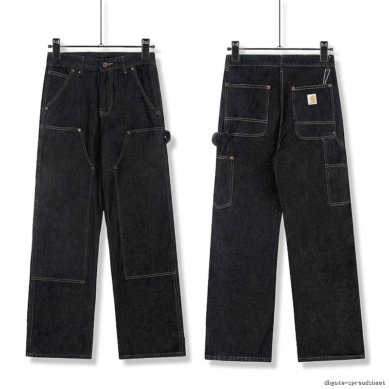Carhartt workwear style dark denim jeans