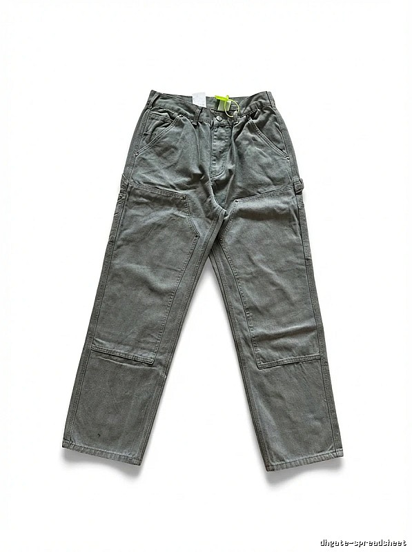 Carhartt workwear style moss green long pants
