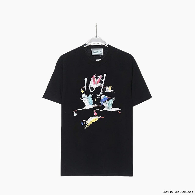 Casablanca Crane Style Black T-shirt