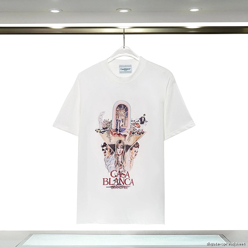 Casablanca Grand Prix Printed White T-shirt