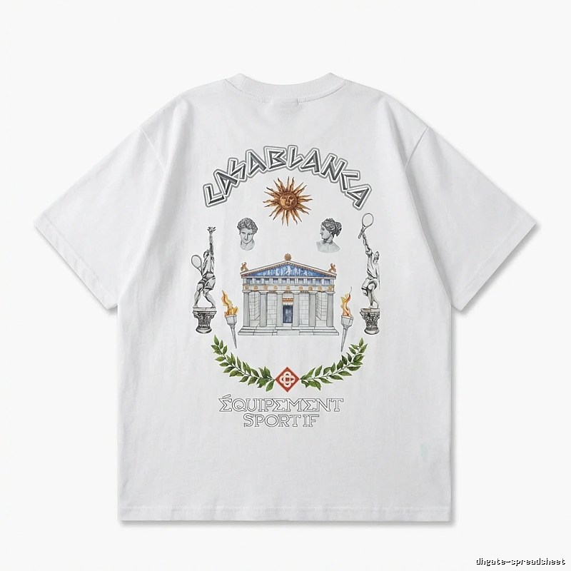 Casablanca Greek-style white T-shirt