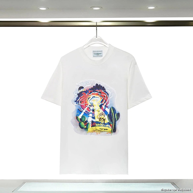Casablanca Printed Trendy White T-shirt