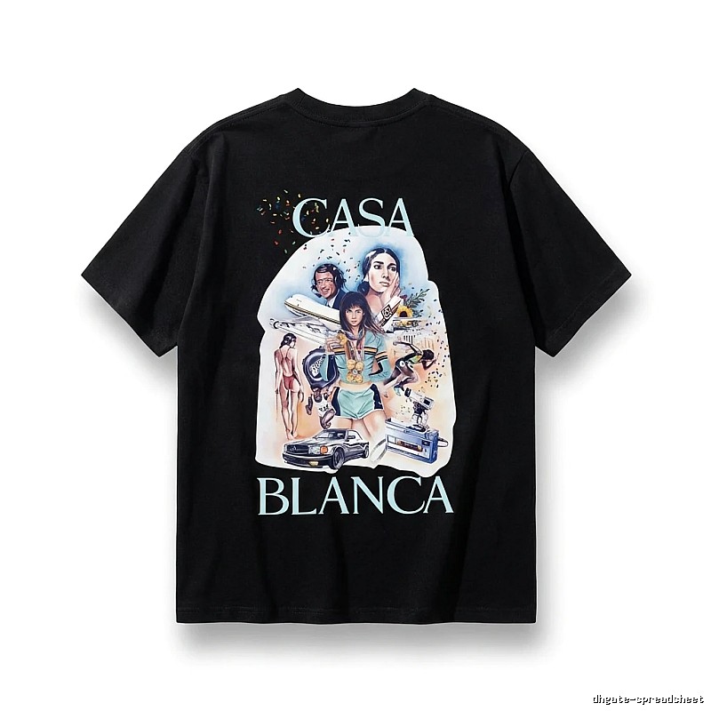 Casablanca retro style black T-shirt