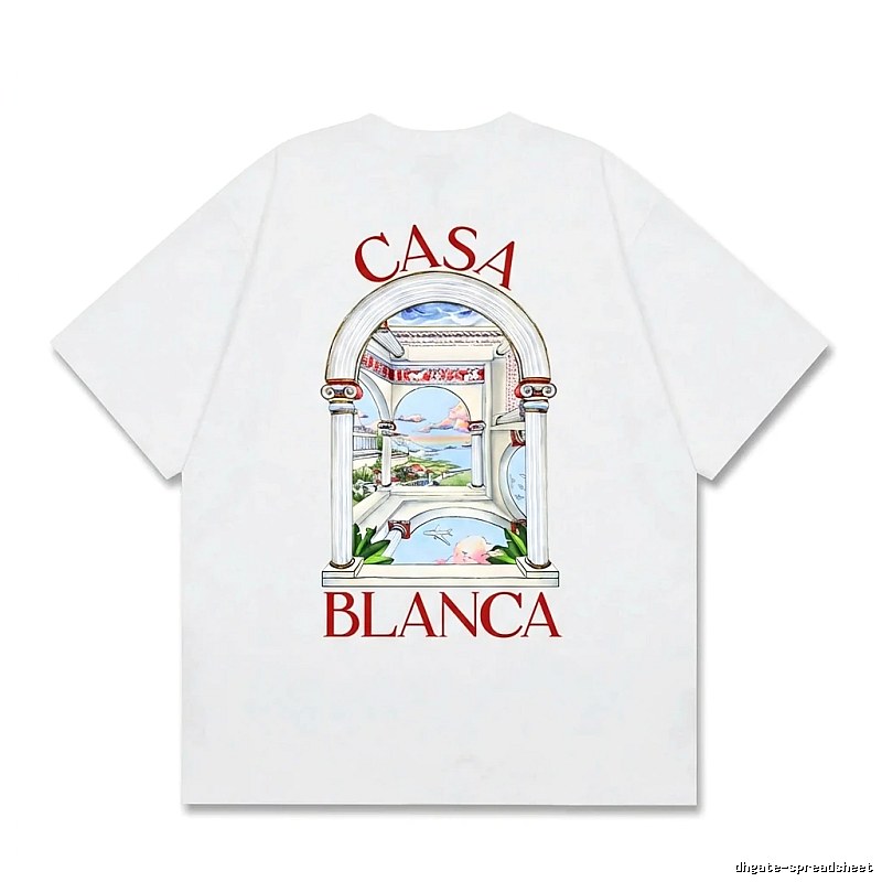 Casablanca retro style white T-shirt