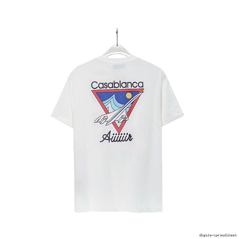 Casablanca Triangle Print White T-shirt