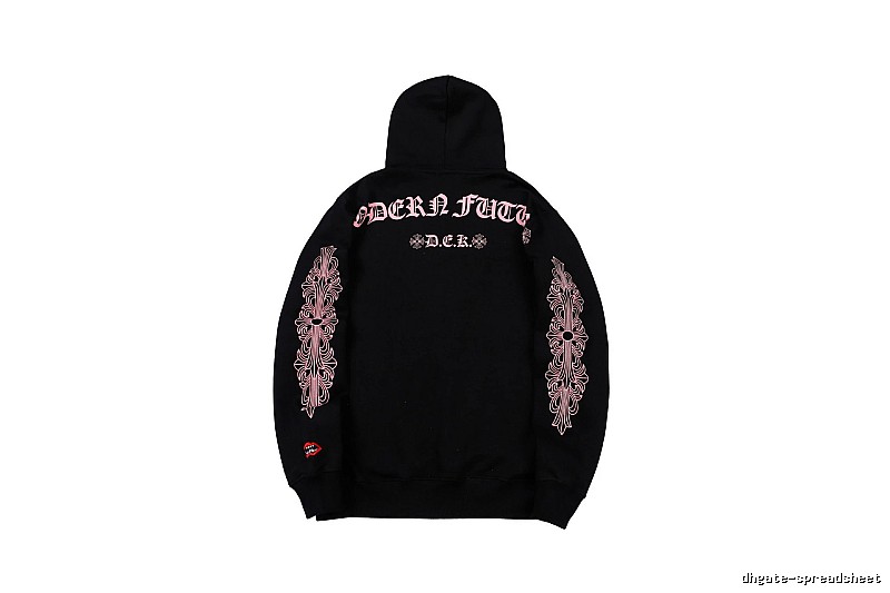 Chrome Hearts 2088-80 Black Cross Graphic Hoodie Statement Graphic