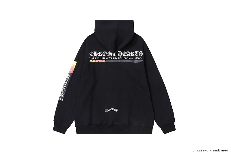 Chrome Hearts 2089-36 Black Cross Graphic Hoodie Poolside Style