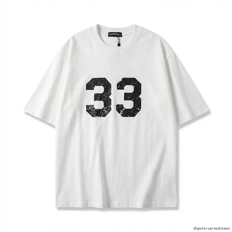 Chrome Hearts American-style digital wind white T-shirt