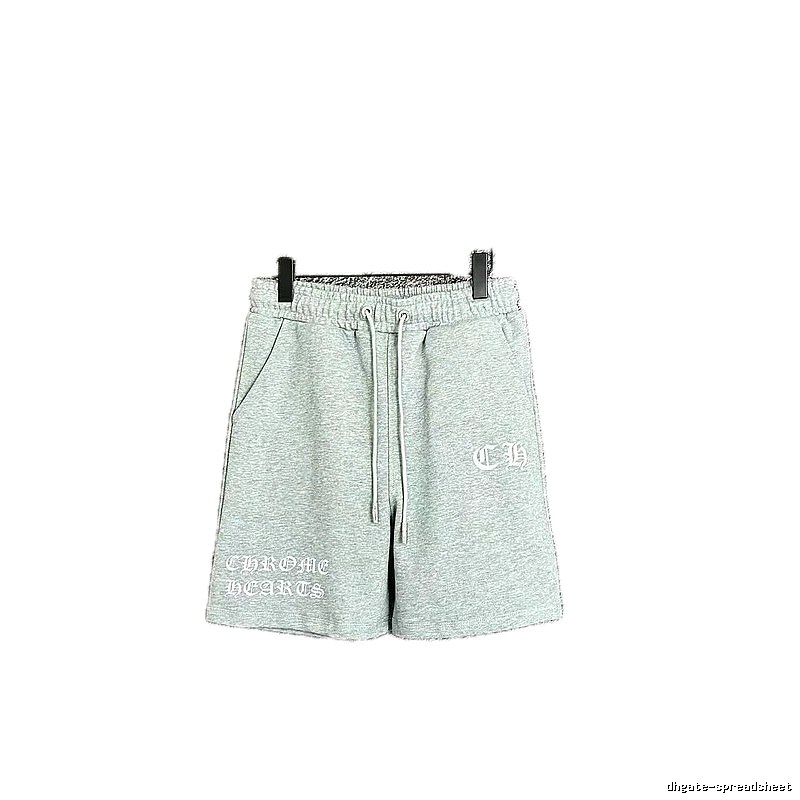 Chrome Hearts casual light gray shorts