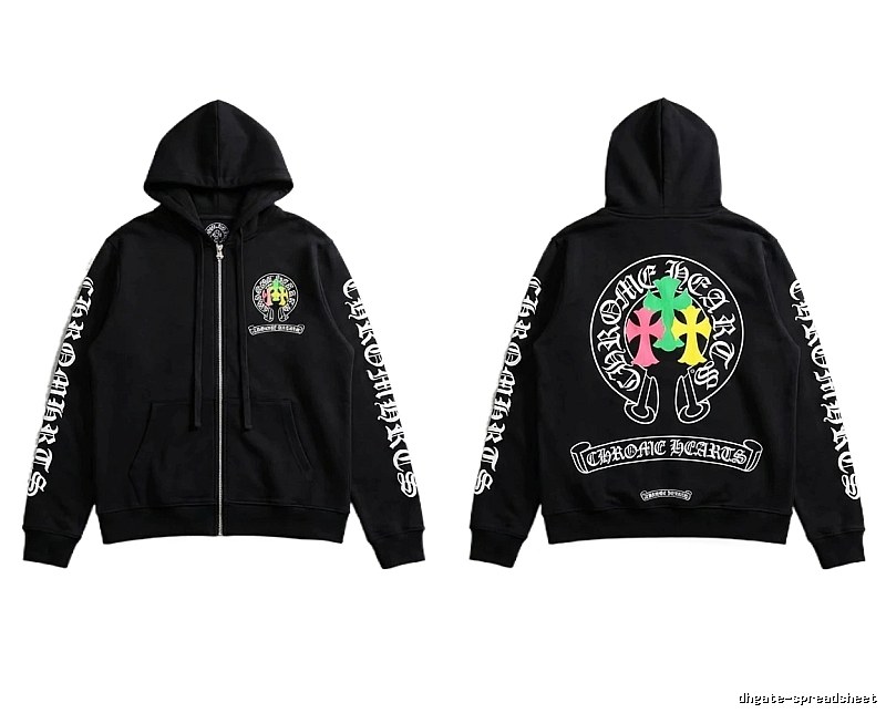 Chrome Hearts Colorful Retro Style Sweatshirt