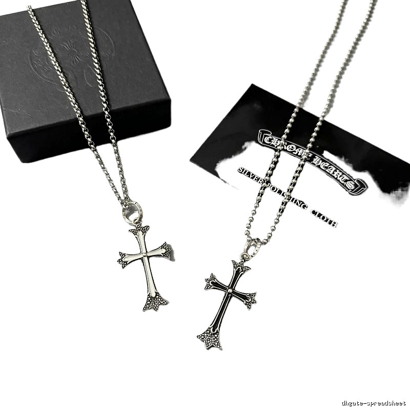 Chrome Hearts Cross Silver Necklace