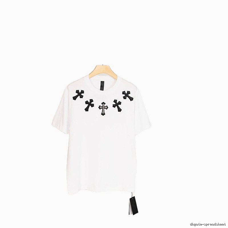 Chrome Hearts Cross Street Style White T-Shirt