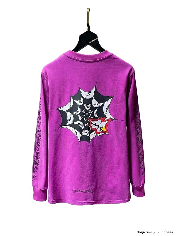 Chrome Hearts dark style purple top