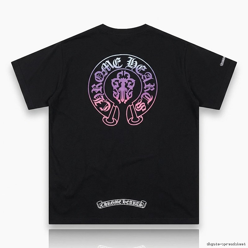 Chrome Hearts Dark Trendy Cool Black T-shirt