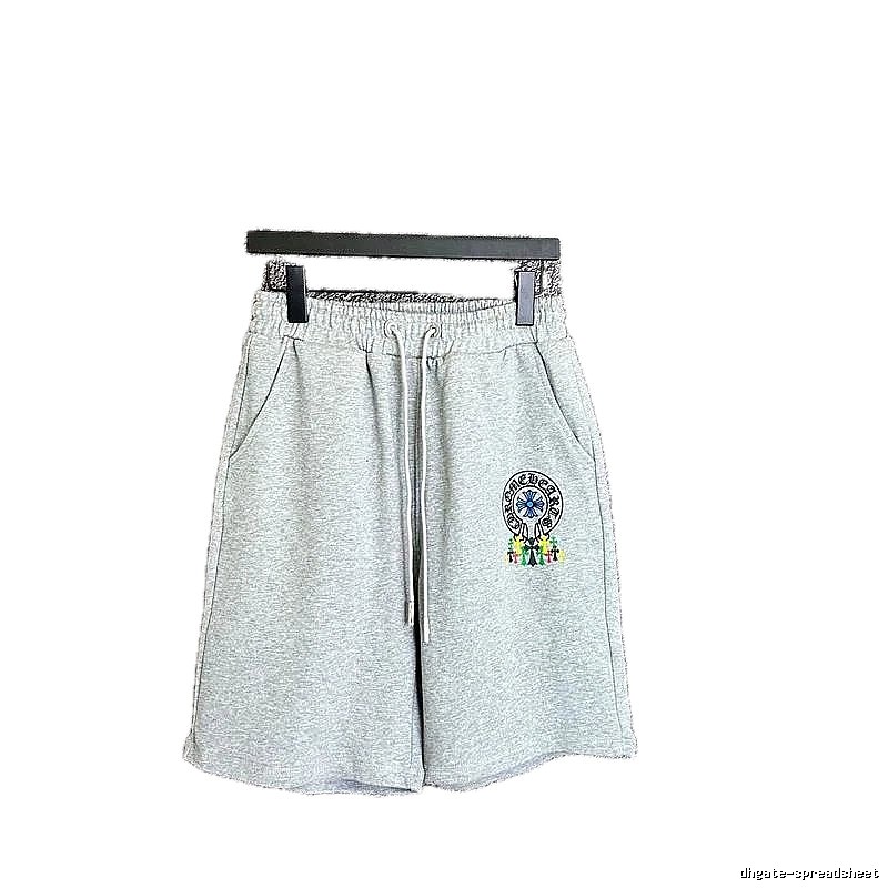 Chrome Hearts Grey Trendy Shorts