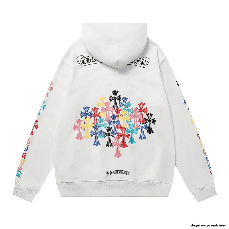Chrome Hearts Relaxed Cross graphic hoodie Black Blue Cross with Versatile Design