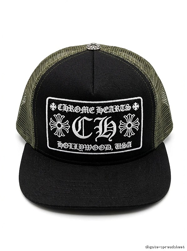 Chrome Hearts Retro Style Black Hat
