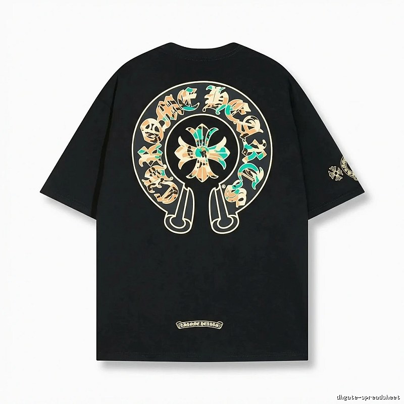 Chrome Hearts Retro Style Black T-shirt