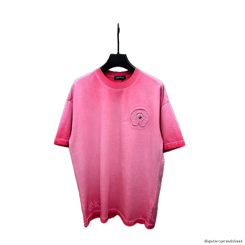 Chrome Hearts Retro Style Pink T-shirt
