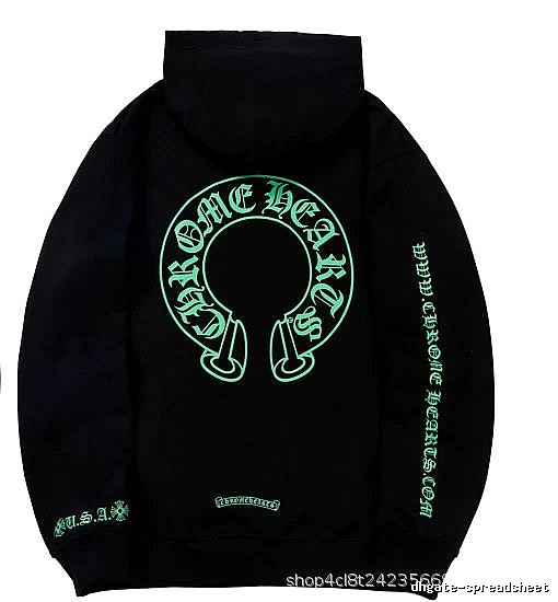 Chrome Hearts Statement Cross graphic hoodie Black Blue Cross for Easy Pairing