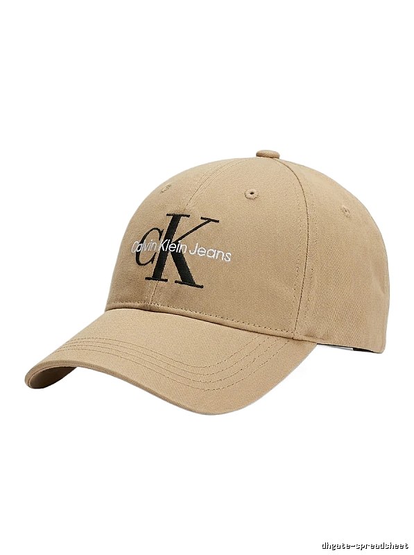 CK simple style khaki baseball cap