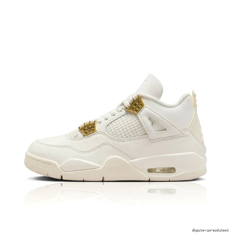 Cool Style White Jordan 4 Sneakers