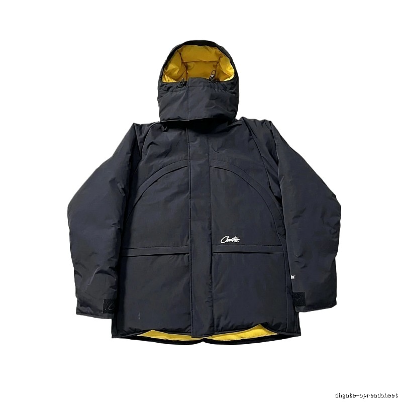 Corteiz Black Functional Style Cotton-padded Jacket