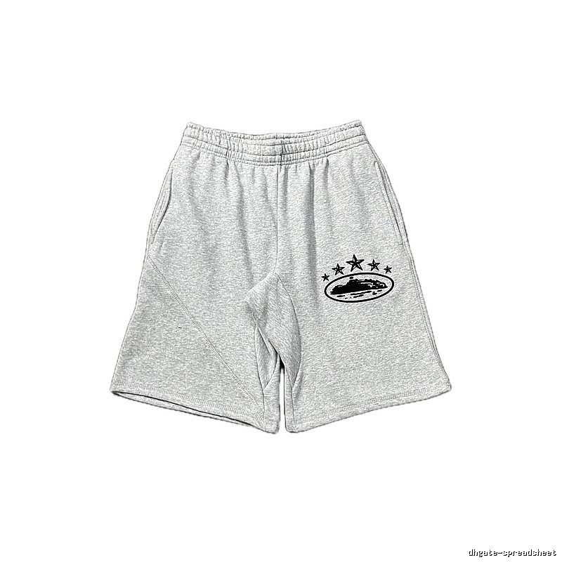 Corteiz minimalist light gray shorts