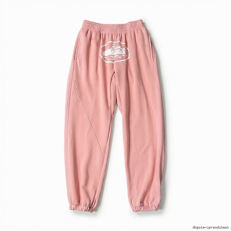 Corteiz Printed Casual Style Pink Pants